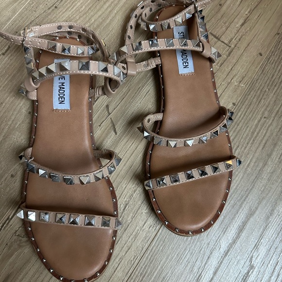 Steve Madden Studded Gladiator Sandals - Picture 2 of 3